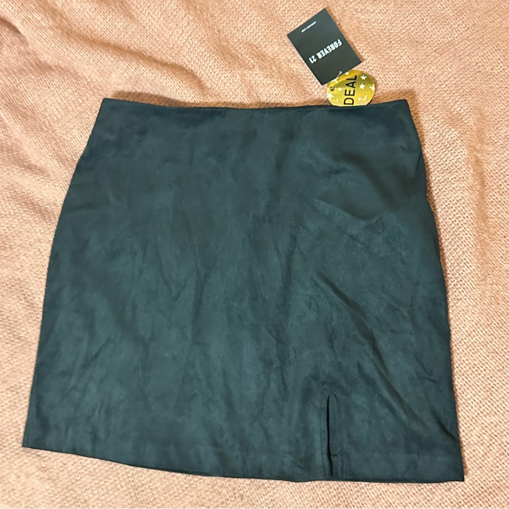 Black mini skirt